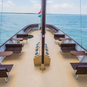 Kelén nosztalgiahajó hátsó fedélzet