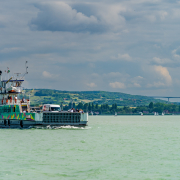 Baross Gábor komp a Balatonon